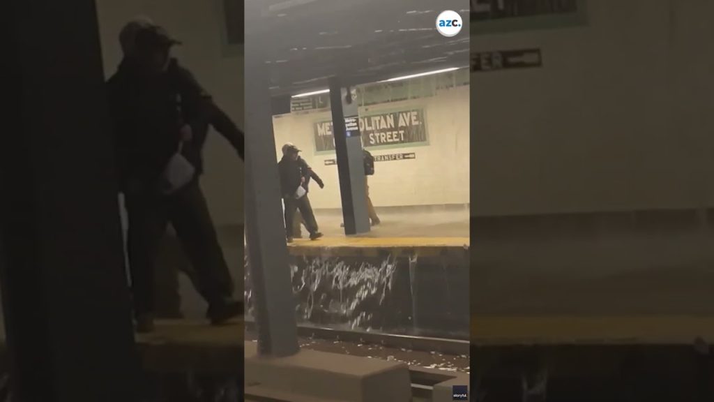 Floodwater turns Brooklyn subway into a waterfall – The Front Page News