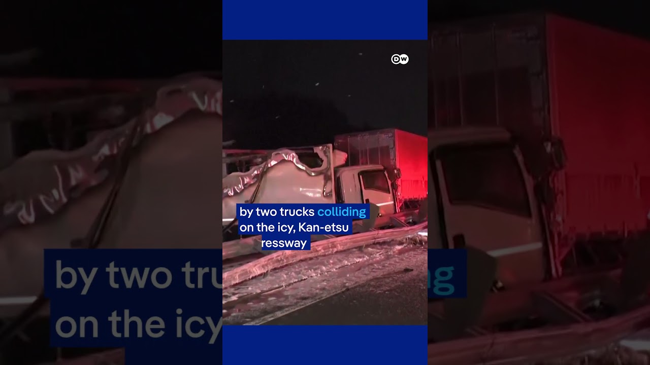 Massive pile up involving more than 50 vehicles in Japan | DW News ...