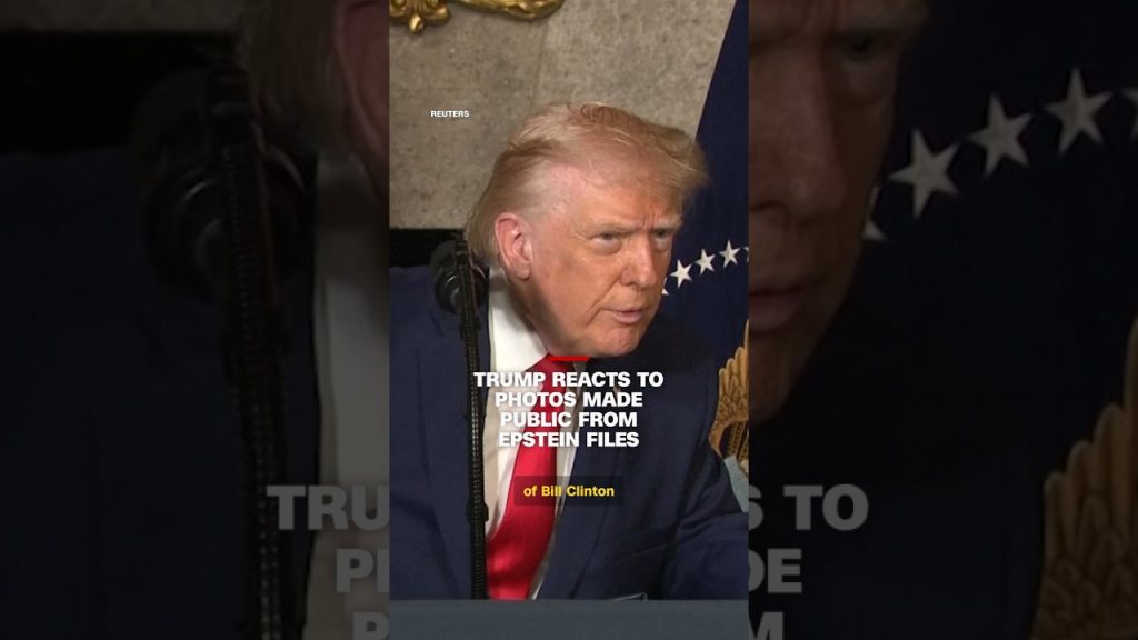 Trump reacts to photos made public from Epstein files – The Front Page News