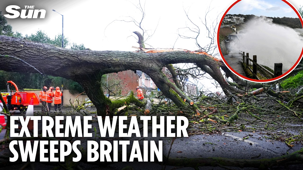 Storm Chandra BATTERS UK with snow & 75mph winds in ‘danger to life ...