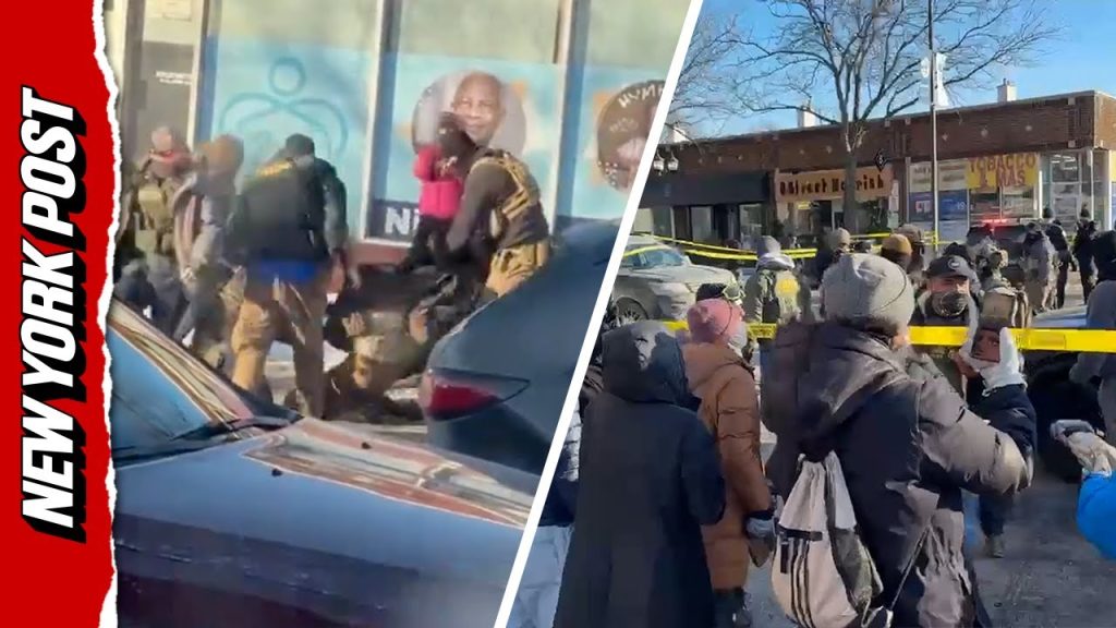 Crowd Gathers in Minneapolis After Shots Fired While Federal Agents ...