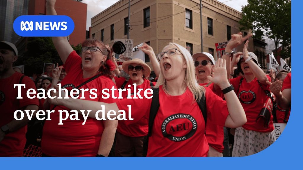 Victorian teachers strike for first time in 13 years over pay dispute ...