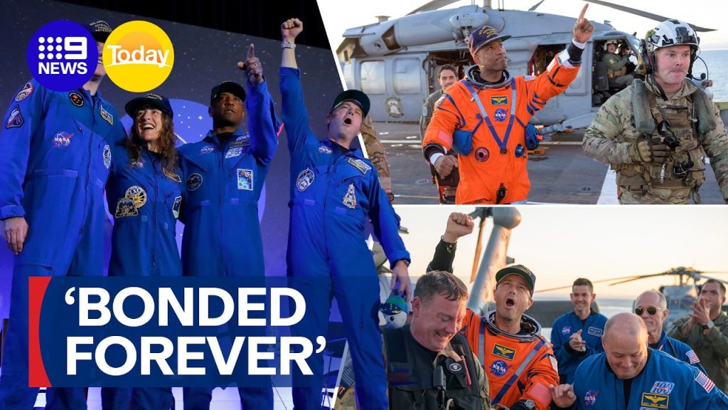 Artemis II astronauts reflect on historic moon mission | 9 News ...