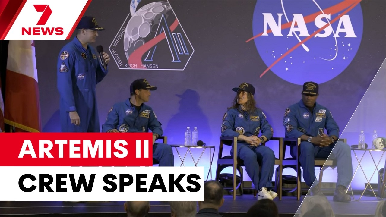 Artemis II crew returns from historic moon mission | 7NEWS – The Front ...